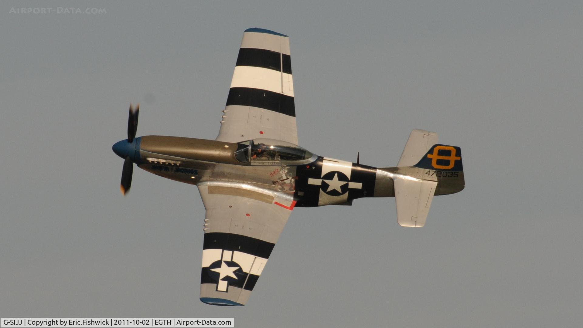 G-SIJJ, 1944 North American P-51D Mustang C/N 122-31894 (44-72035), 41. G-SIJJ at  Shuttleworth Autumn Air Display, October, 2011
