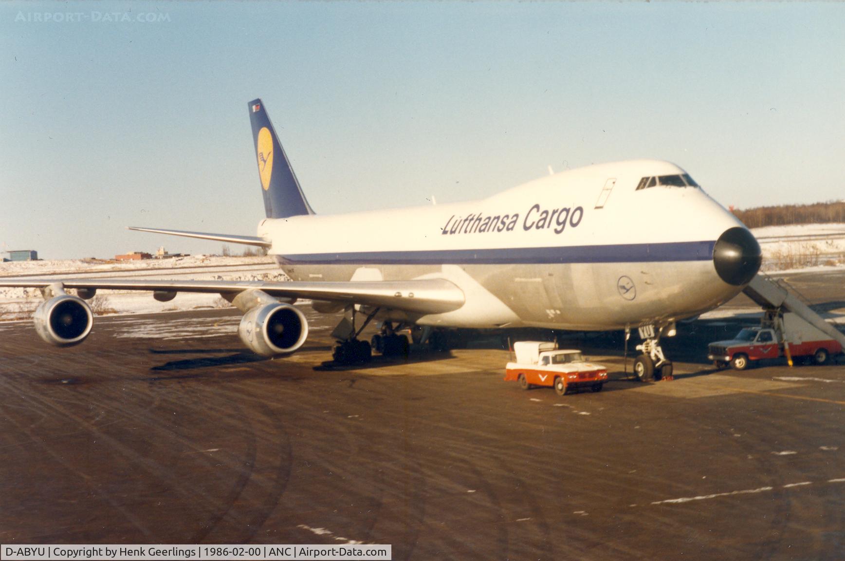 D-ABYU, 1981 Boeing 747-230F C/N 22668, Lufthansa Cargo