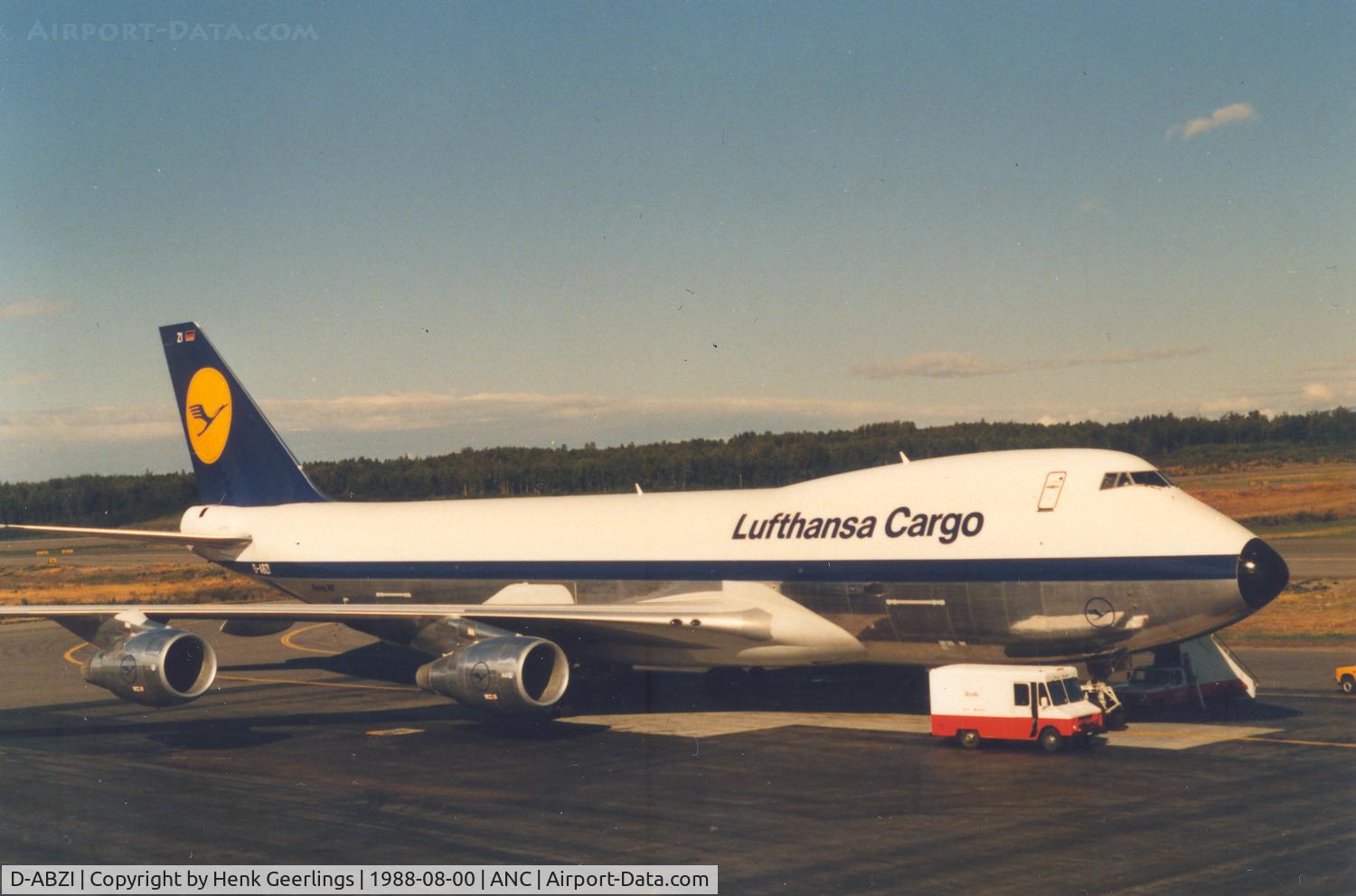 D-ABZI, 1988 Boeing 747-230F C/N 24138, Lufthansa Cargo