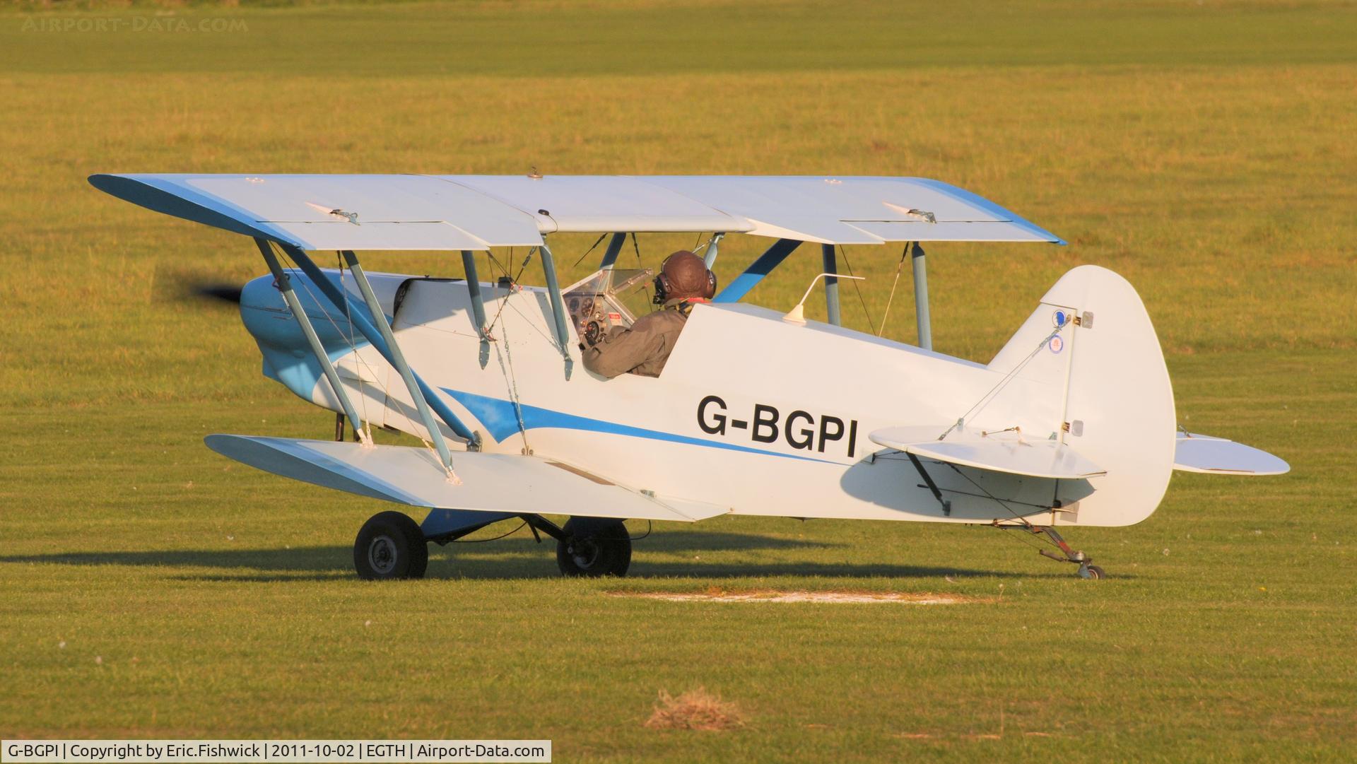 G-BGPI, 1986 Plumb BGP-1 C/N PFA 083-10359, G-BGPI at Shuttleworth Autumn Air Display, October, 2011 (Powered by a 2200cc 80hp flat four Jabiru engine)
