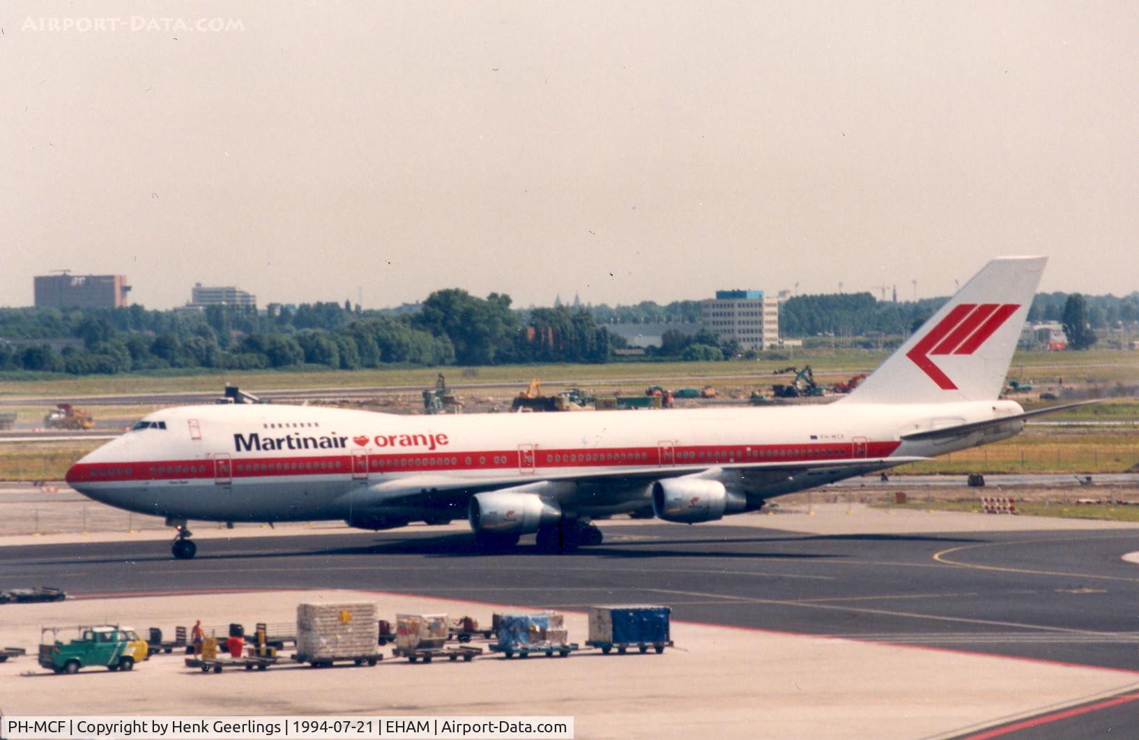 PH-MCF, 1988 Boeing 747-21AC C/N 24134, Martinair , spcl logo 