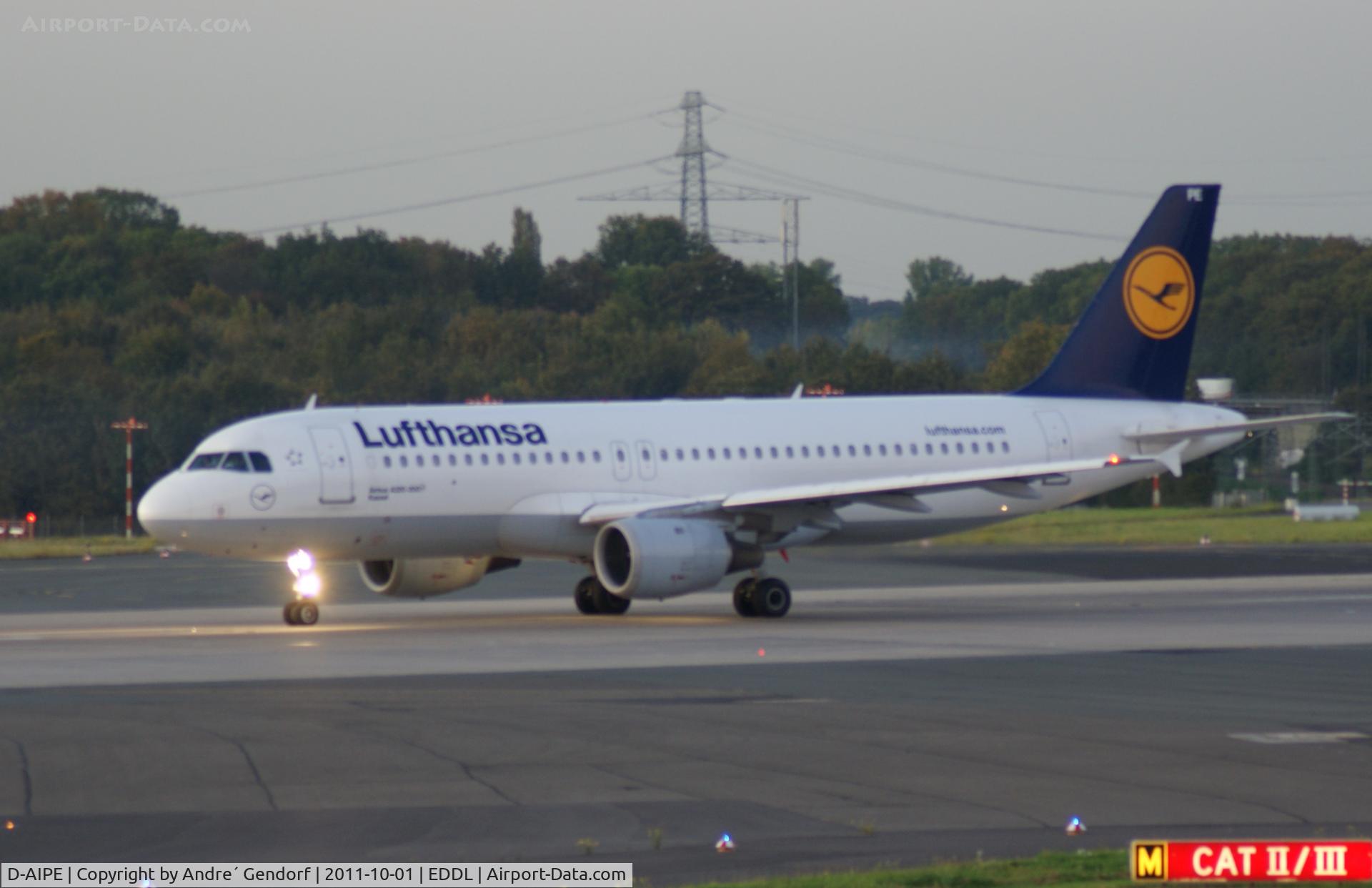D-AIPE, 1989 Airbus A320-211 C/N 0078, Lufthansa,  ready for departure from Düsseldorf Int´l (EDDL)