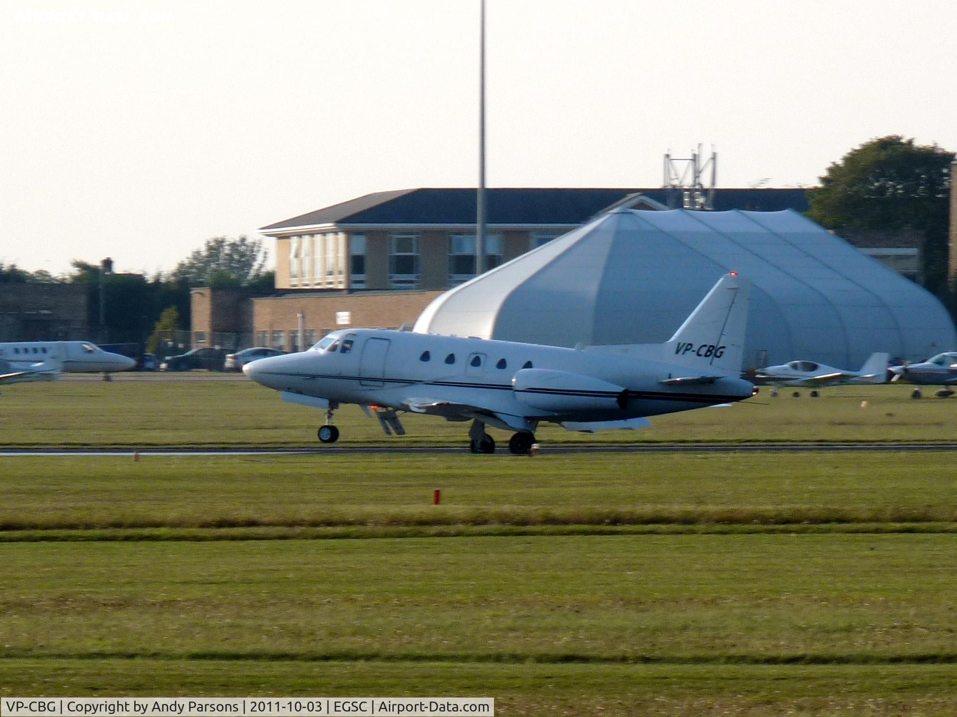 VP-CBG, Rockwell Sabre 65 C/N 465-33, Another landing shot of this sabre landing at Cambridge
