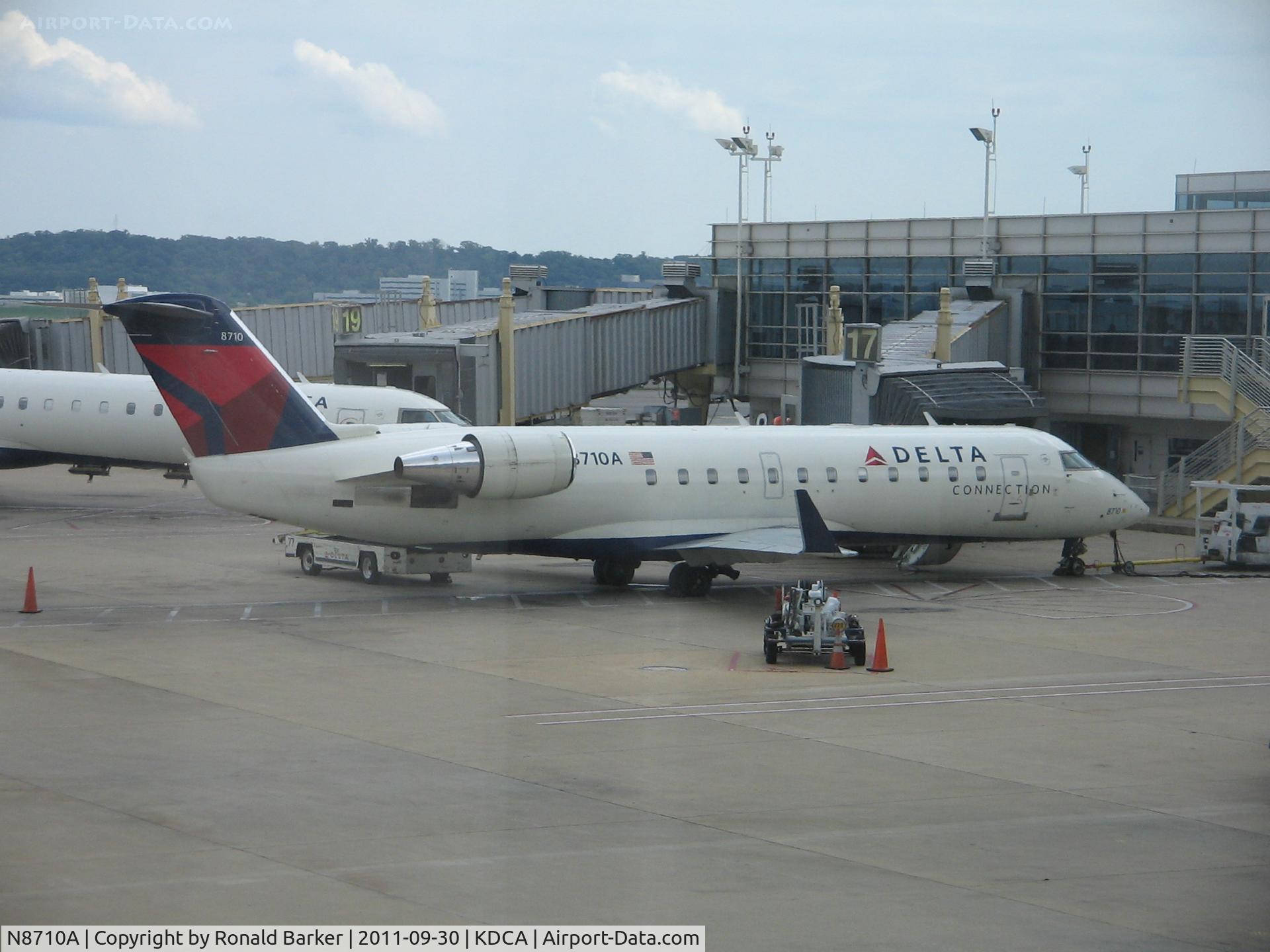 N8710A, 2002 Bombardier CRJ-200 (CL-600-2B19) C/N 7710, DCA, VA