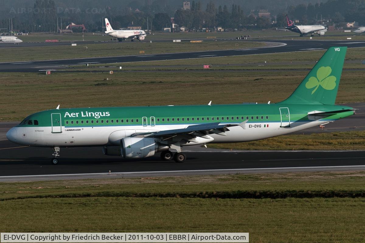EI-DVG, 2007 Airbus A320-214 C/N 3318, decelerating after touchdown