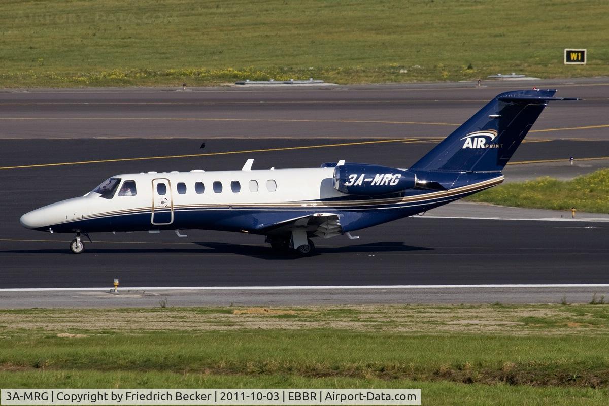 3A-MRG, 2006 Cessna 525B CitationJet CJ3 C/N 525B-0096, decelerating after touchdown