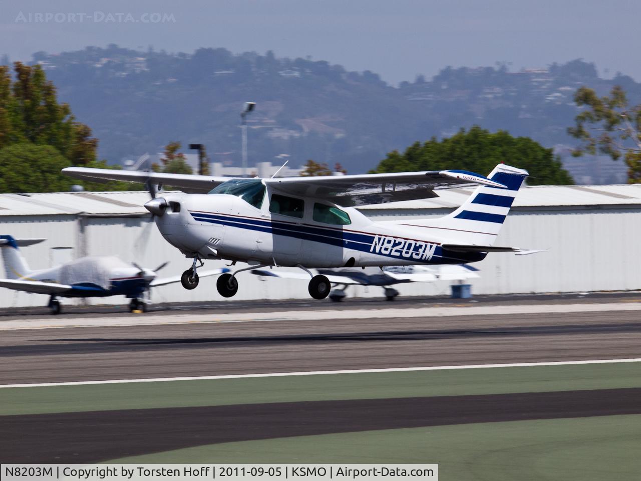 N8203M, 1969 Cessna 210K Centurion C/N 21059203, N8203M arriving on RWY 21