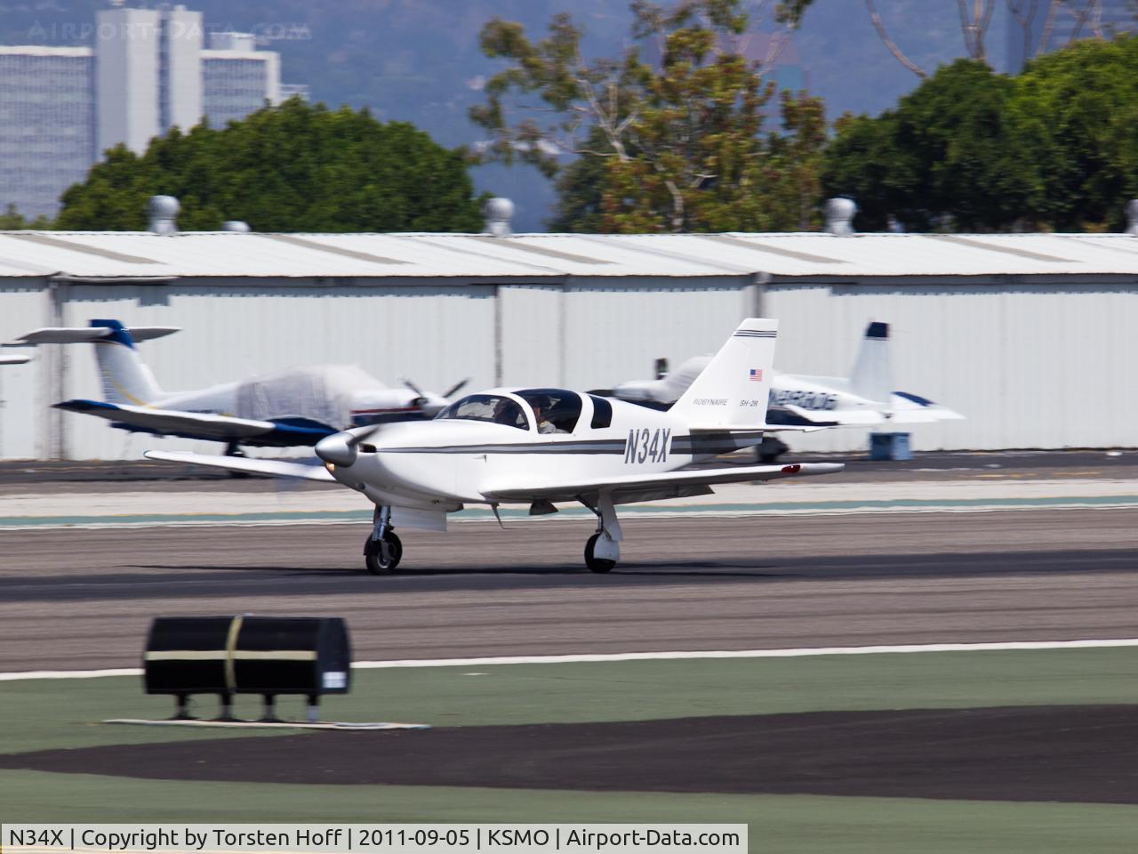 N34X, 1987 Stoddard-Hamilton Glasair SH-2R C/N 653, N34X arriving on RWY 21