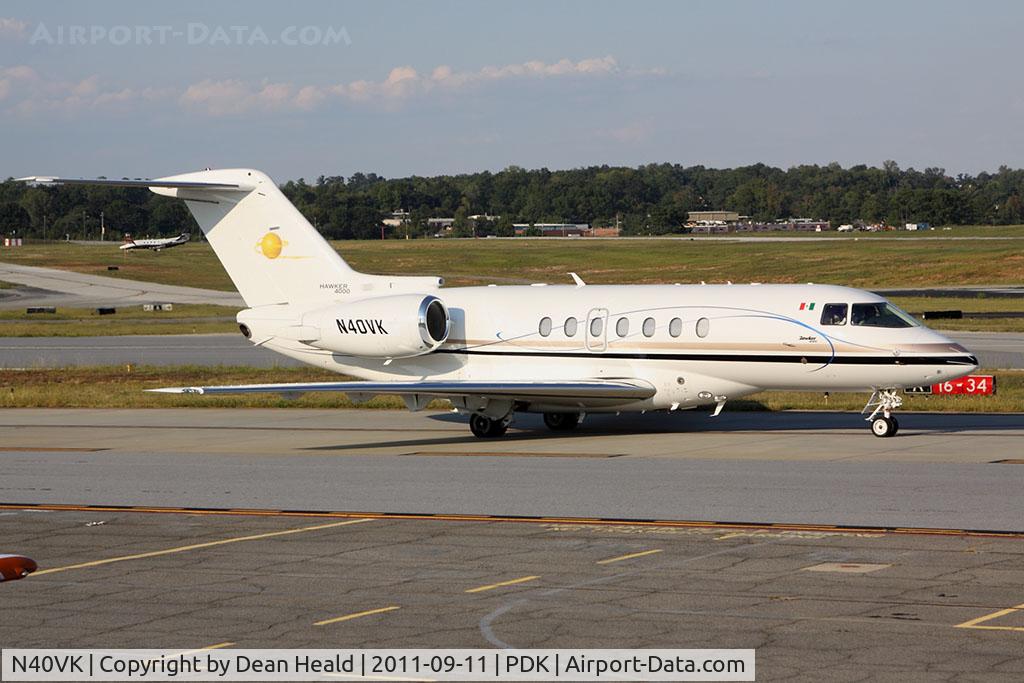 N40VK, 2010 Hawker Beechcraft 4000 C/N RC-40, Aircraft Trust & Financing Corp 2010 Hawker Beechcraft Hawker 4000 N40VK taxiing to RWY 2R for departure to Tampa Int'l (KTPA).