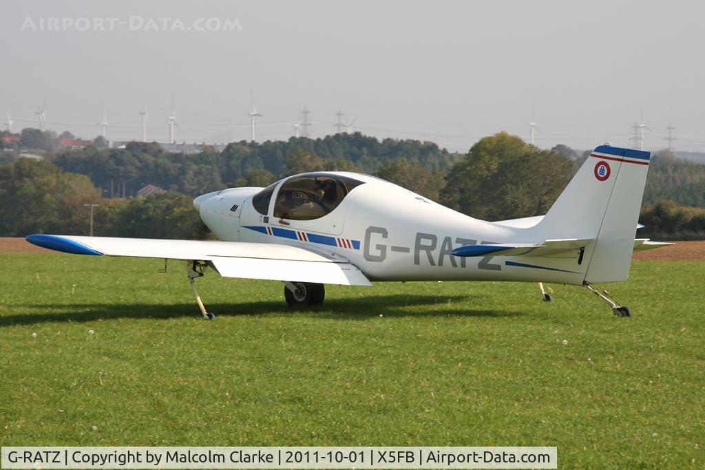 G-RATZ, 1997 Europa Monowheel C/N PFA 247-12582, Europa at Fishburn Airfield, October 2011.