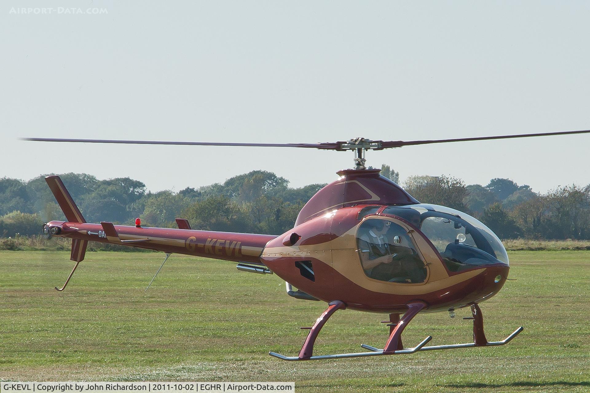 G-KEVL, 2001 Rotorway Exec162F C/N 6112, At Goodwood Helifest