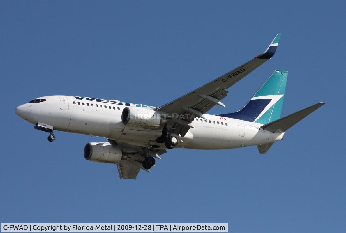 C-FWAD, 2002 Boeing 737-7CT C/N 32753, West Jet 737
