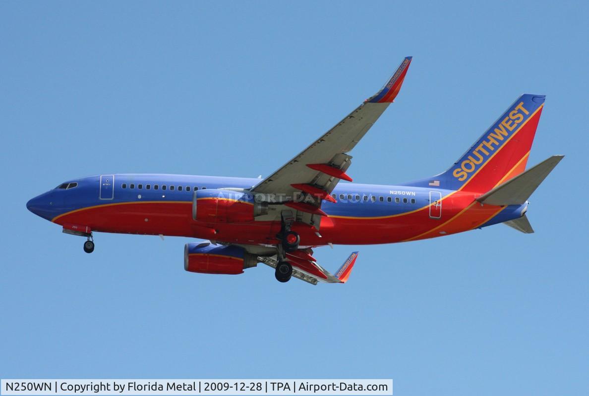 N250WN, 2006 Boeing 737-7H4 C/N 34972, Southwest 737