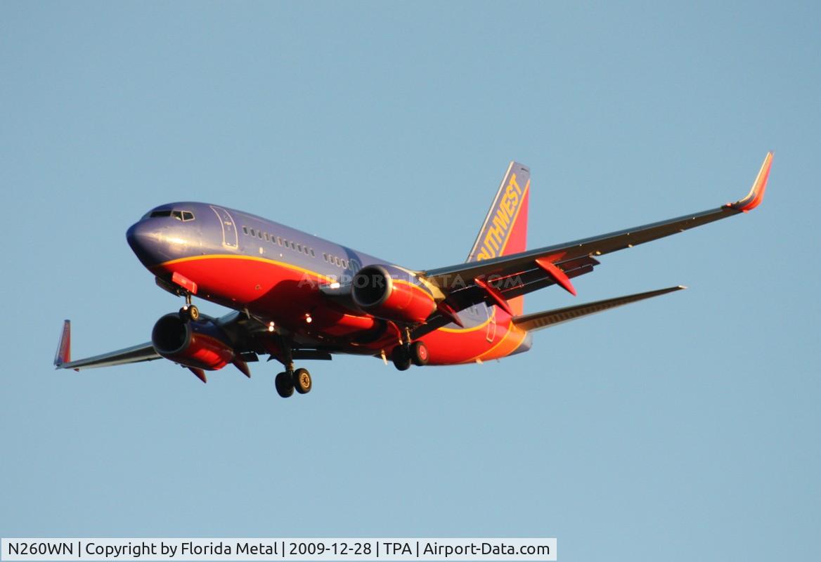 N260WN, 2006 Boeing 737-7H4 C/N 32518, Southwest 737