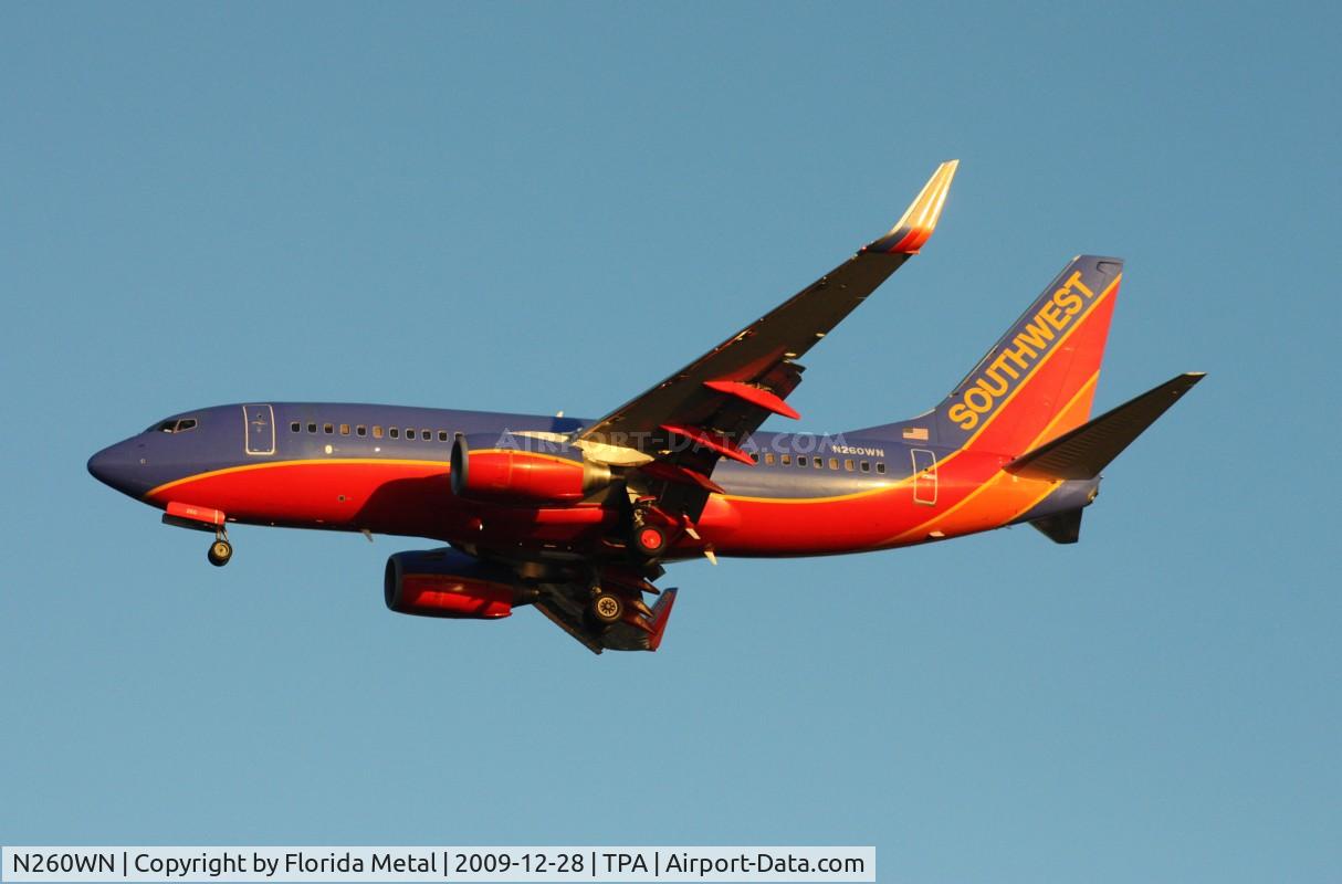 N260WN, 2006 Boeing 737-7H4 C/N 32518, Southwest 737