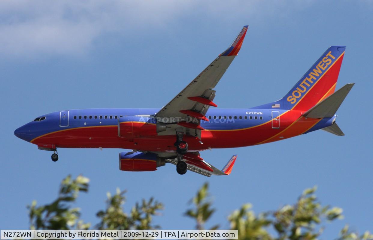 N272WN, 2007 Boeing 737-7H4 C/N 32527, Southwest 737