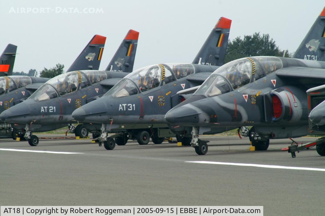 AT18, Dassault-Dornier Alpha Jet 1B C/N B18/1067, European Trainers Meet 2005.25 YEARS A-JET Grey camo.AT-18 31 21.