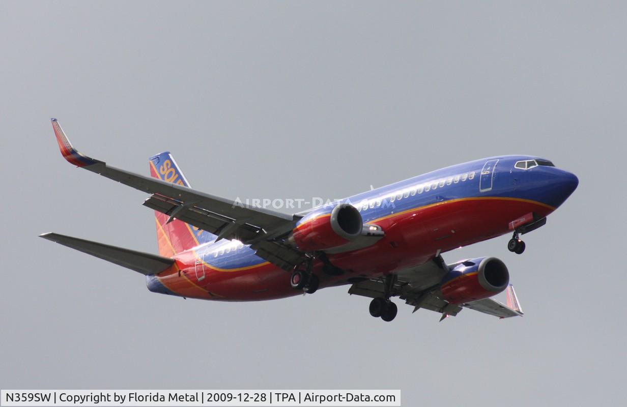 N359SW, 1992 Boeing 737-3H4 C/N 26596, Southwest 737