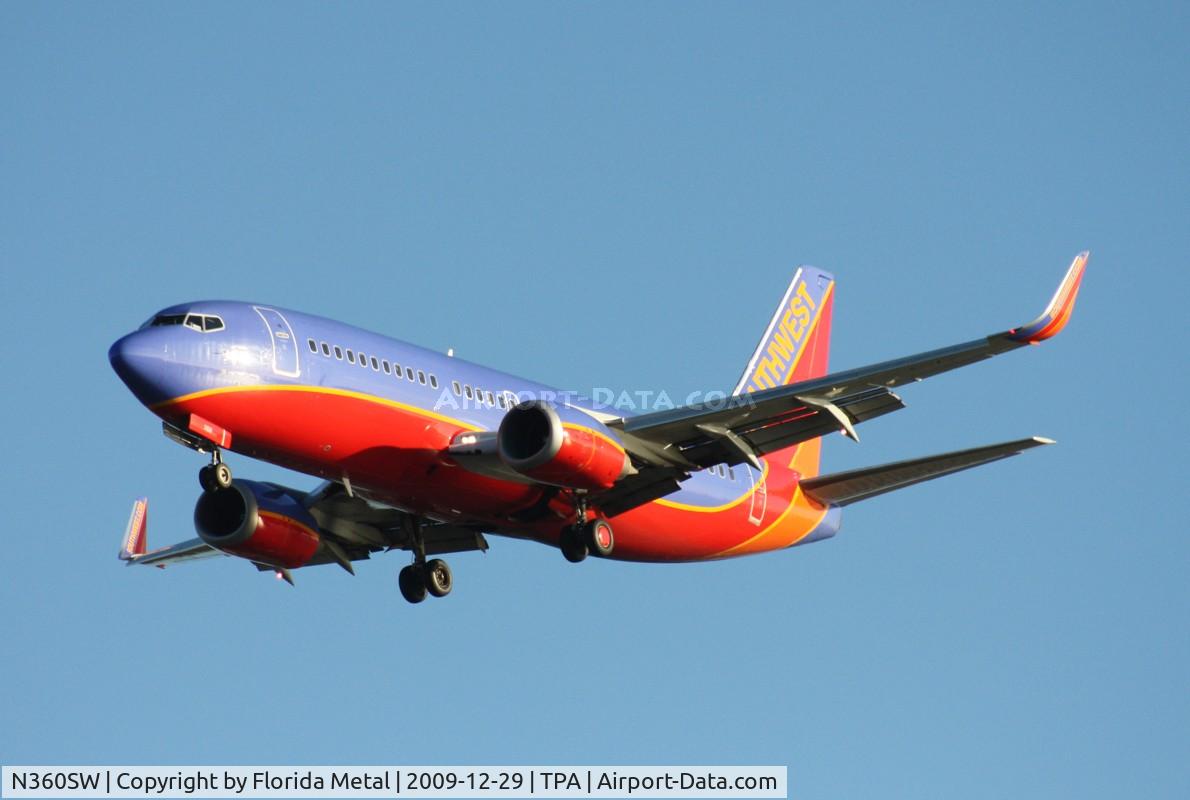 N360SW, 1992 Boeing 737-3H4 C/N 26571, Southwest 737