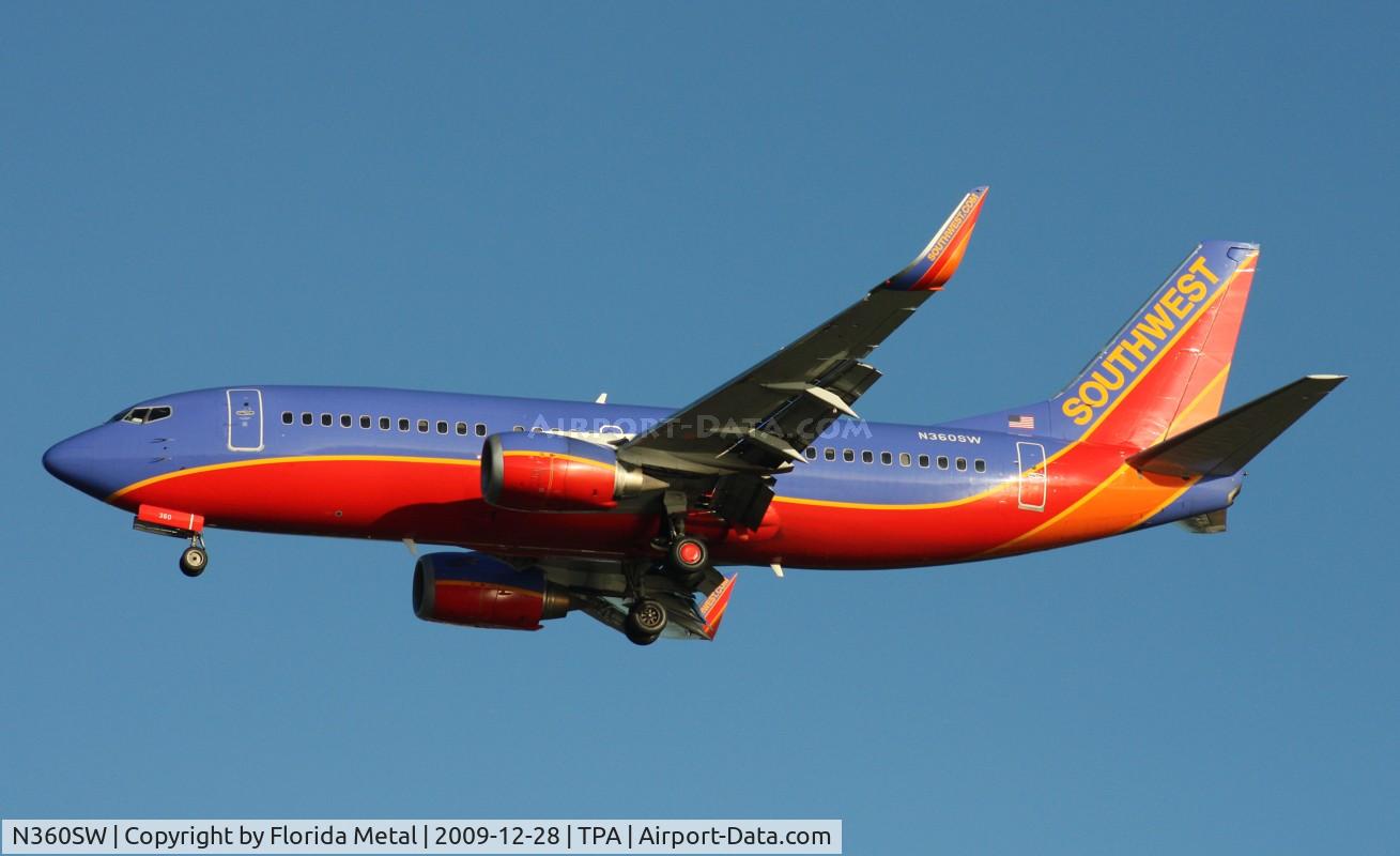 N360SW, 1992 Boeing 737-3H4 C/N 26571, Southwest 737