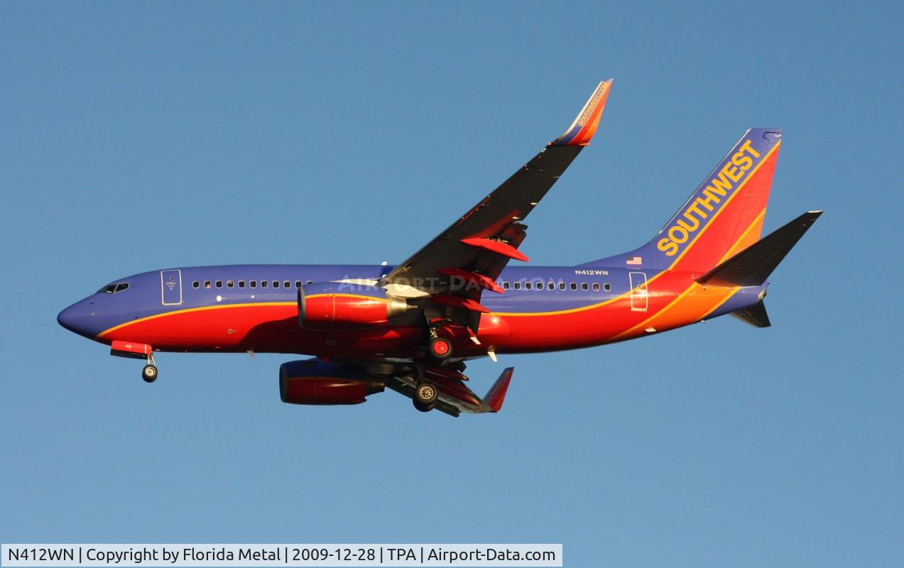 N412WN, 2001 Boeing 737-7H4 C/N 29818, Southwest 737