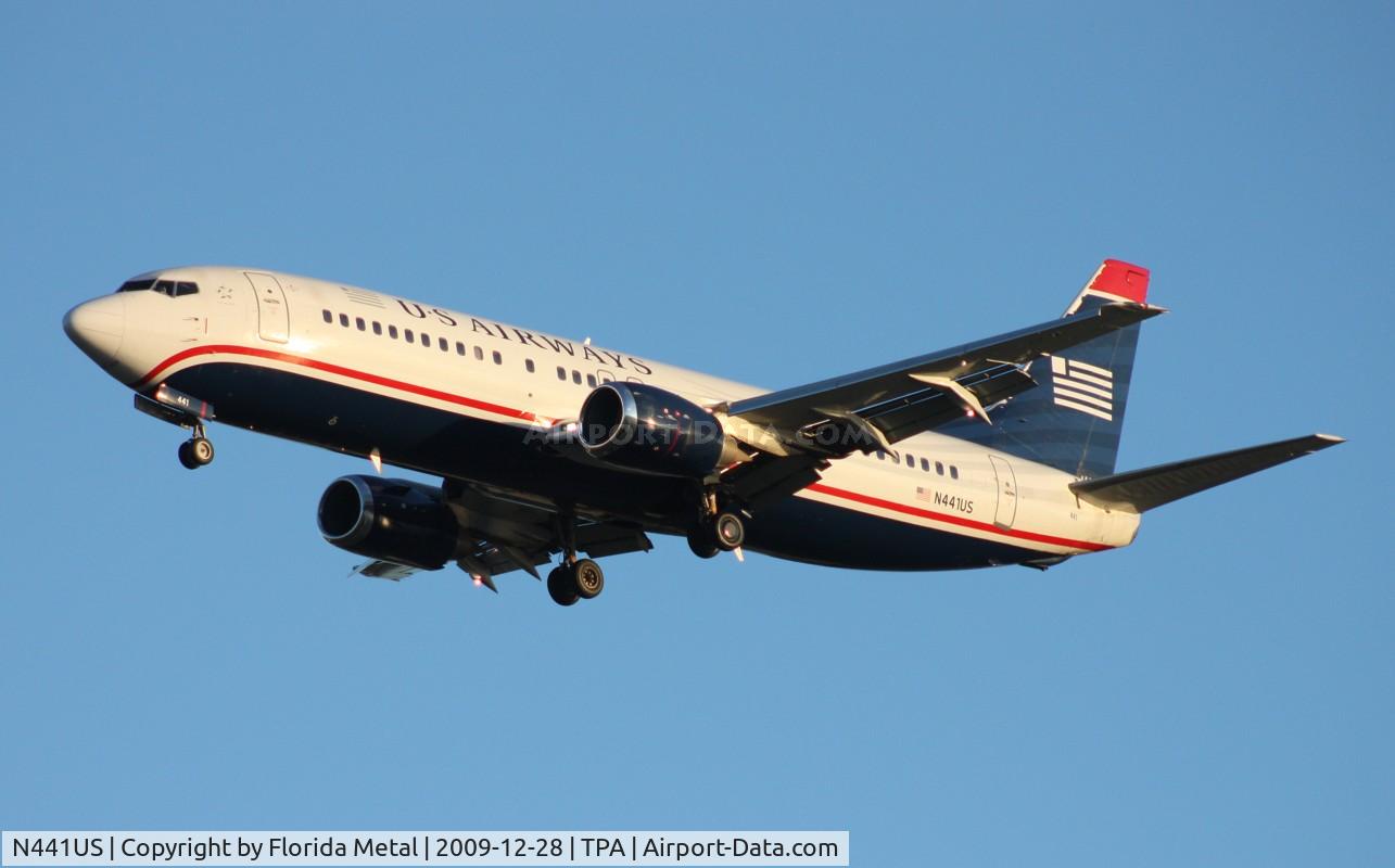 N441US, 1990 Boeing 737-4B7 C/N 24812, US Airways 737-400