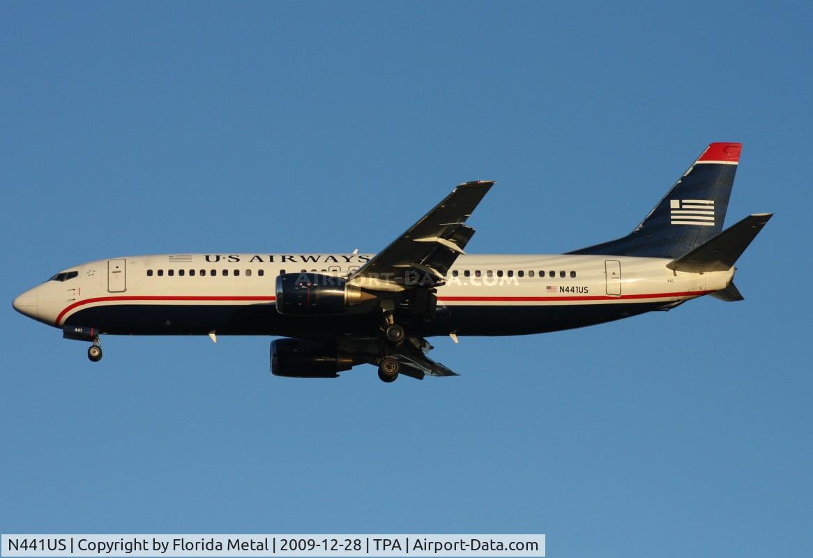 N441US, 1990 Boeing 737-4B7 C/N 24812, US Airways 737