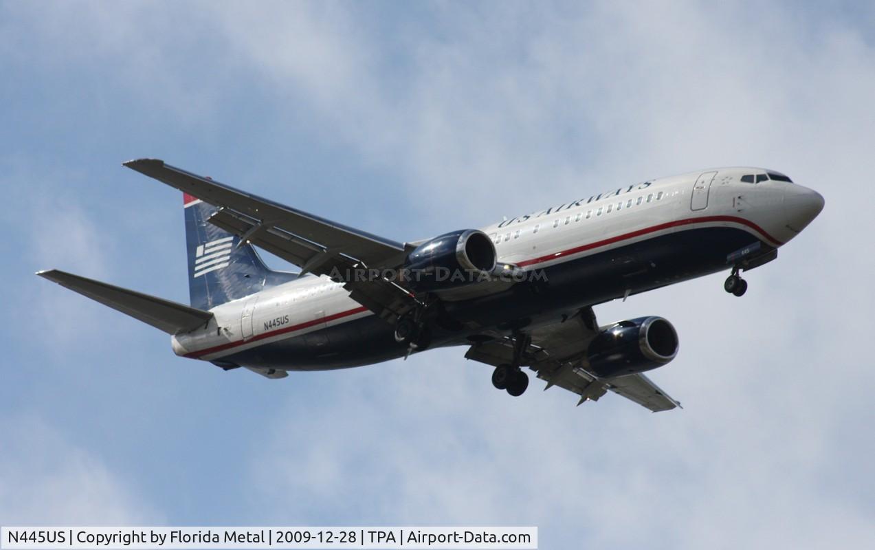N445US, 1990 Boeing 737-4B7 C/N 24863, US Airways 737-400