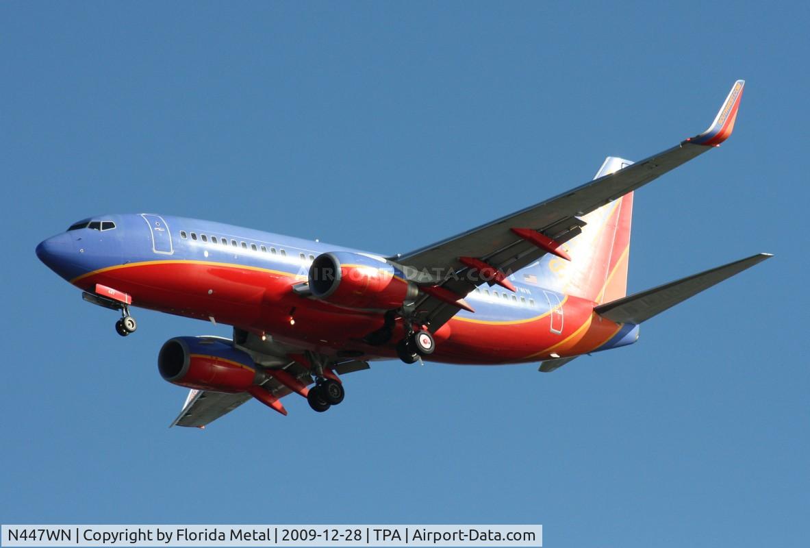 N447WN, 2003 Boeing 737-7H4 C/N 33720, Southwest 737