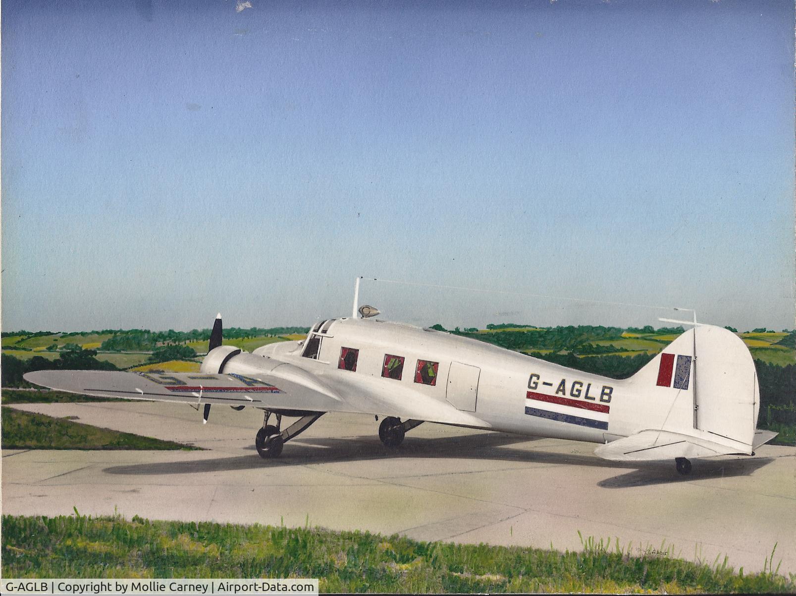 G-AGLB, Avro C19 SERIES 2 C/N 1205, Hand Coloured Photo