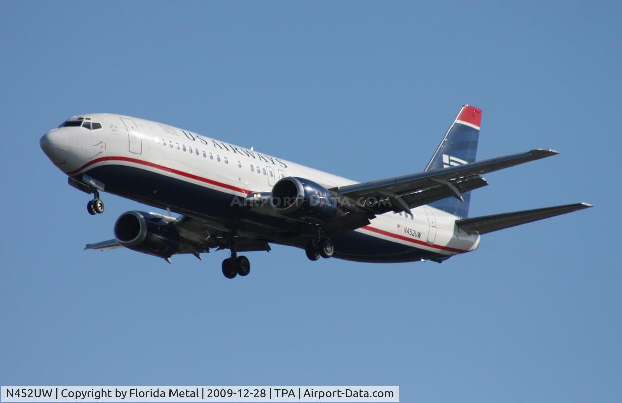 N452UW, 1991 Boeing 737-4B7 C/N 24979, US Airways 737-400