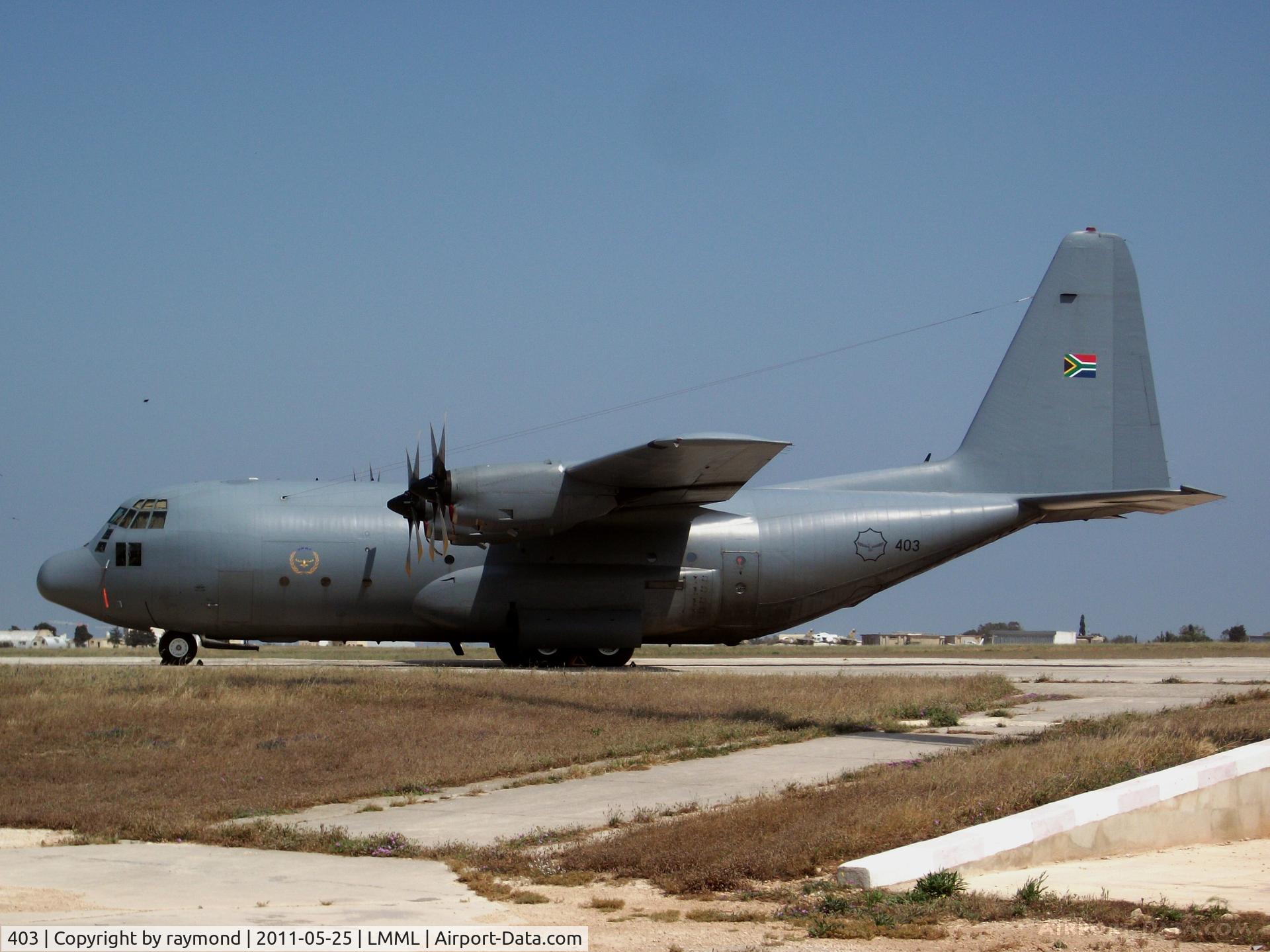 403, 1962 Lockheed C-130BZ Hercules C/N 282-3750, C130 403 South African Air Force