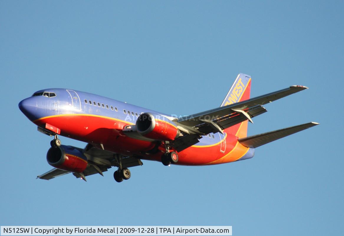 N512SW, 1991 Boeing 737-5H4 C/N 24189, Southwest 737