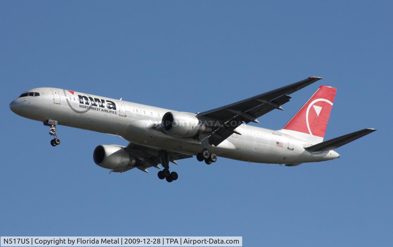 N517US, 1986 Boeing 757-251 C/N 23205, Northwest 757