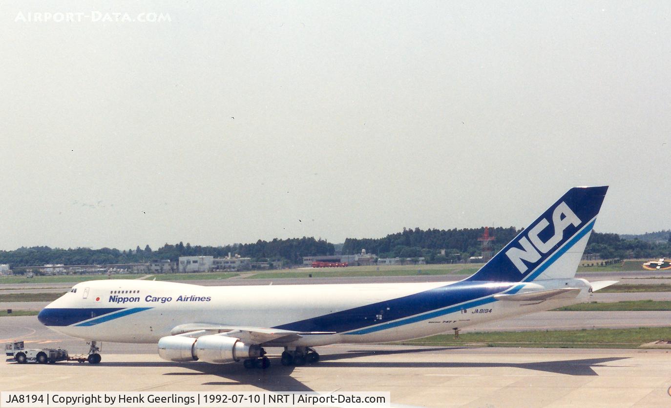 JA8194, 1991 Boeing 747-281F/SCD C/N 25171, NCA - Nippon Cargo Airlines