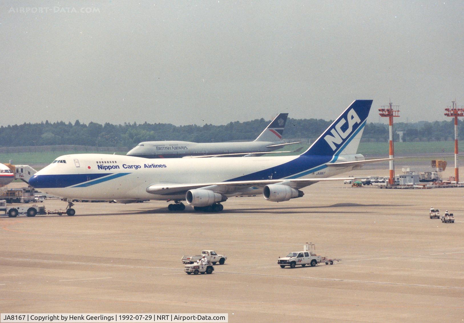 JA8167, 1984 Boeing 747-281F C/N 23138, NCA - Nippon Cargo Airlines