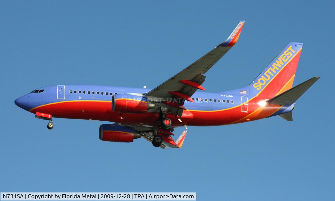 N731SA, 1999 Boeing 737-7H4 C/N 27863, Southwest 737