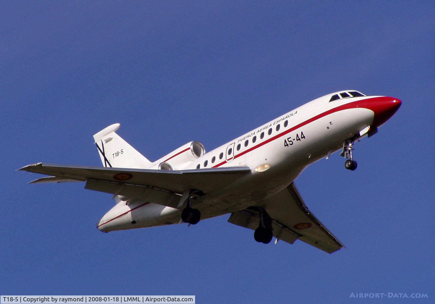 T18-5, 1989 Dassault Falcon 900 C/N 73, Falcon900 T.18-5/45-44 Spanish Air Force