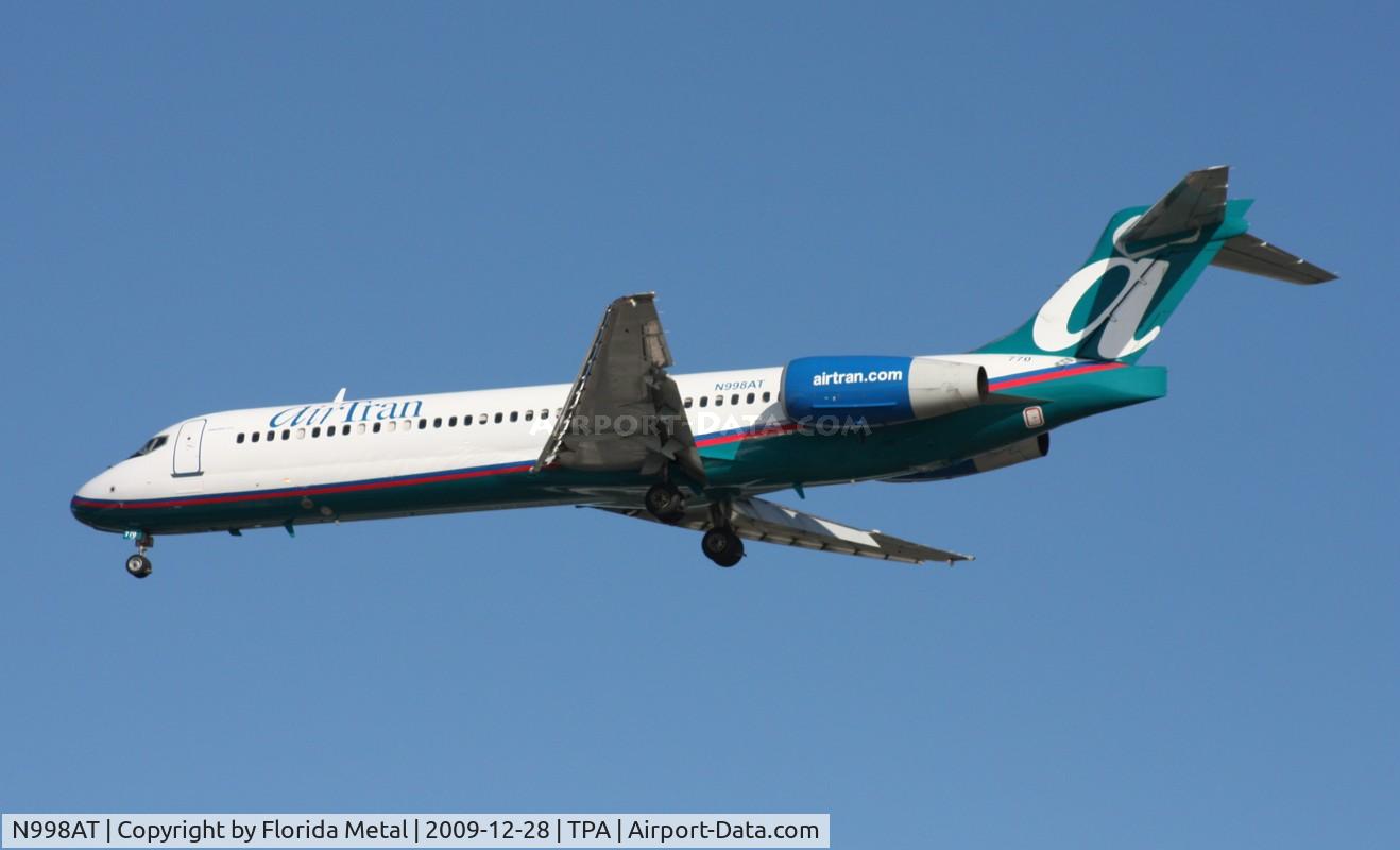 N998AT, 2002 Boeing 717-200 C/N 55142, Air Tran 717