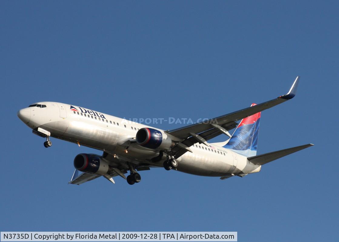 N3735D, 2000 Boeing 737-832 C/N 30381, Delta 737-800