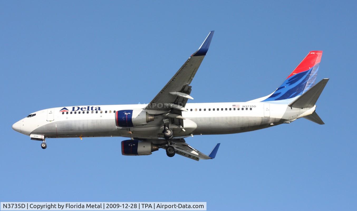 N3735D, 2000 Boeing 737-832 C/N 30381, Delta 737-800