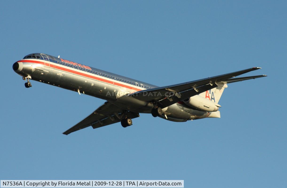 N7536A, 1990 McDonnell Douglas MD-82 (DC-9-82) C/N 49990, American MD-82