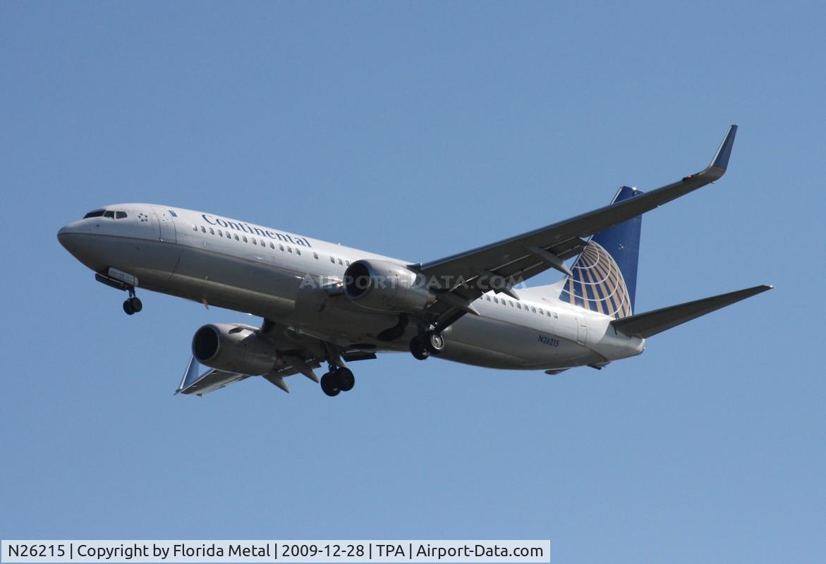 N26215, 1998 Boeing 737-824 C/N 28775, Continental 737