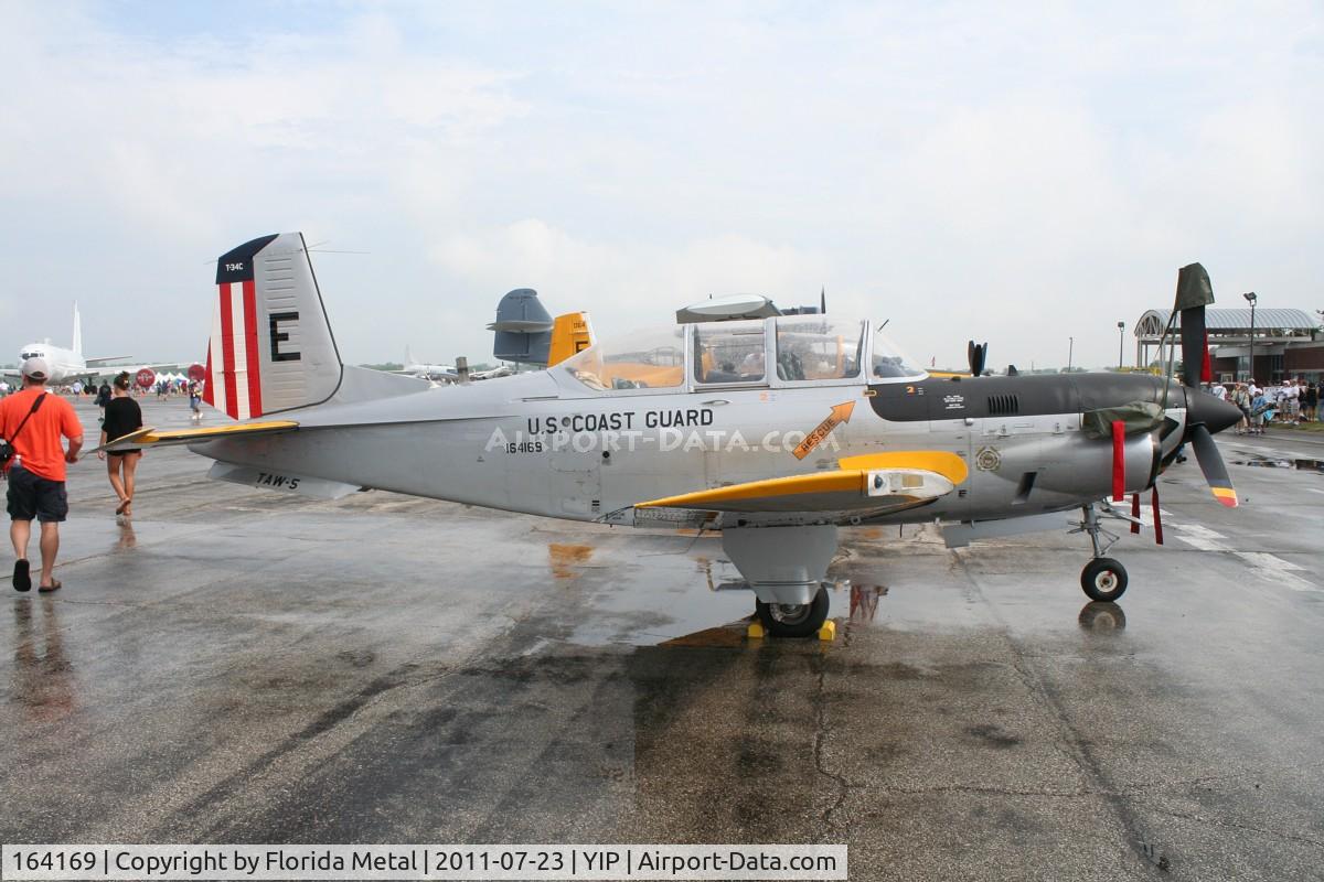 164169, Beech T-34C Turbo Mentor C/N GL-349, Retro Coast Guard colors T-34C