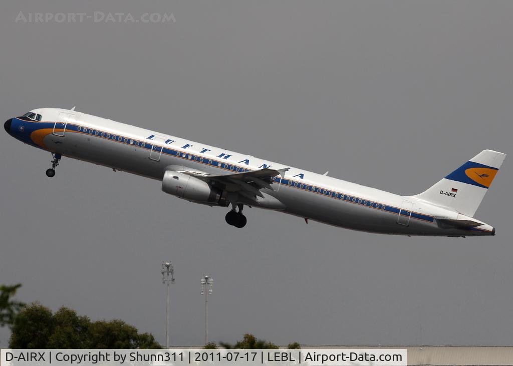 D-AIRX, 1998 Airbus A321-131 C/N 0887, Taking off from rwy 25L