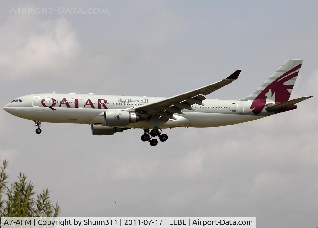 A7-AFM, 2004 Airbus A330-203 C/N 616, Landing rwy 25R