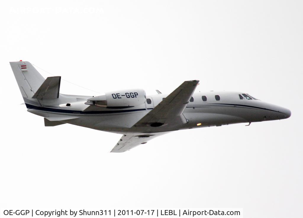 OE-GGP, 2007 Cessna 560XL Citation Excel C/N 560-5701, Taking off from rwy 07R
