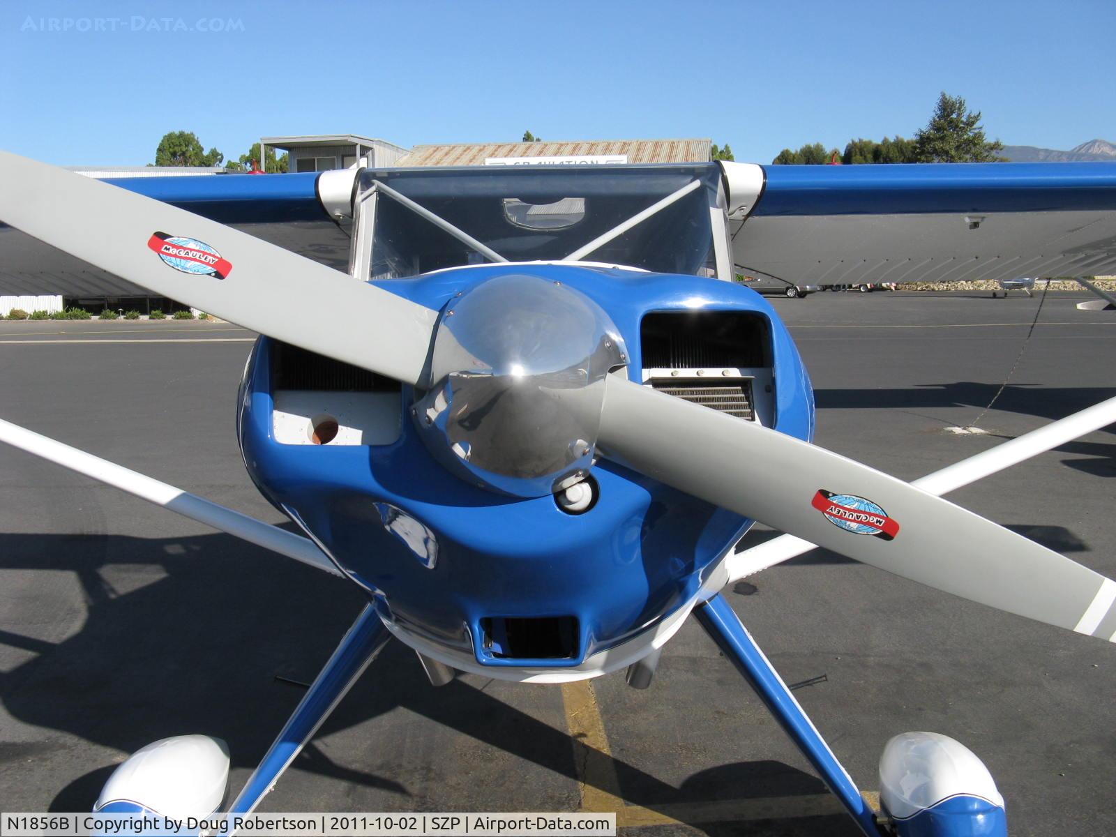 N1856B, Luscombe 8F Silvaire C/N 6283, 1957 Luscombe 8F SILVAIRE, Continental C90 90 Hp, prop spinner