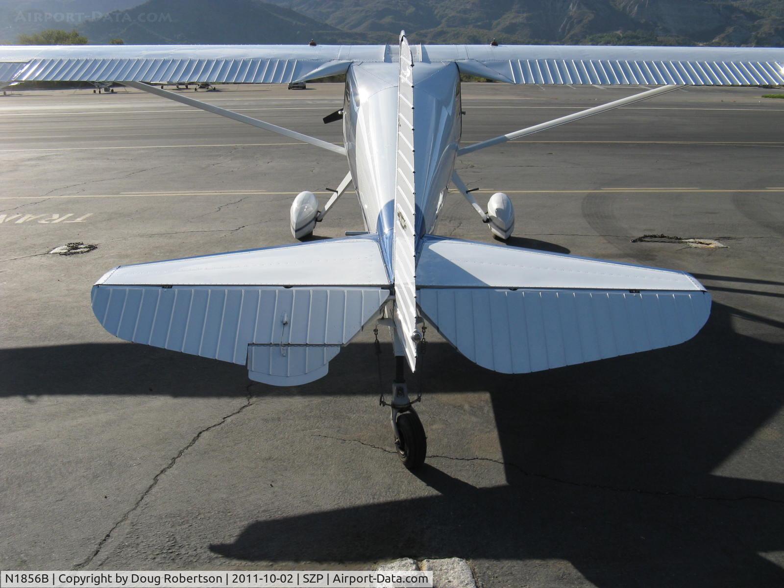 N1856B, Luscombe 8F Silvaire C/N 6283, 1957 Luscombe 8F SILVAIRE, Continental C90 90 Hp, elevator trim tab with its own trim tab