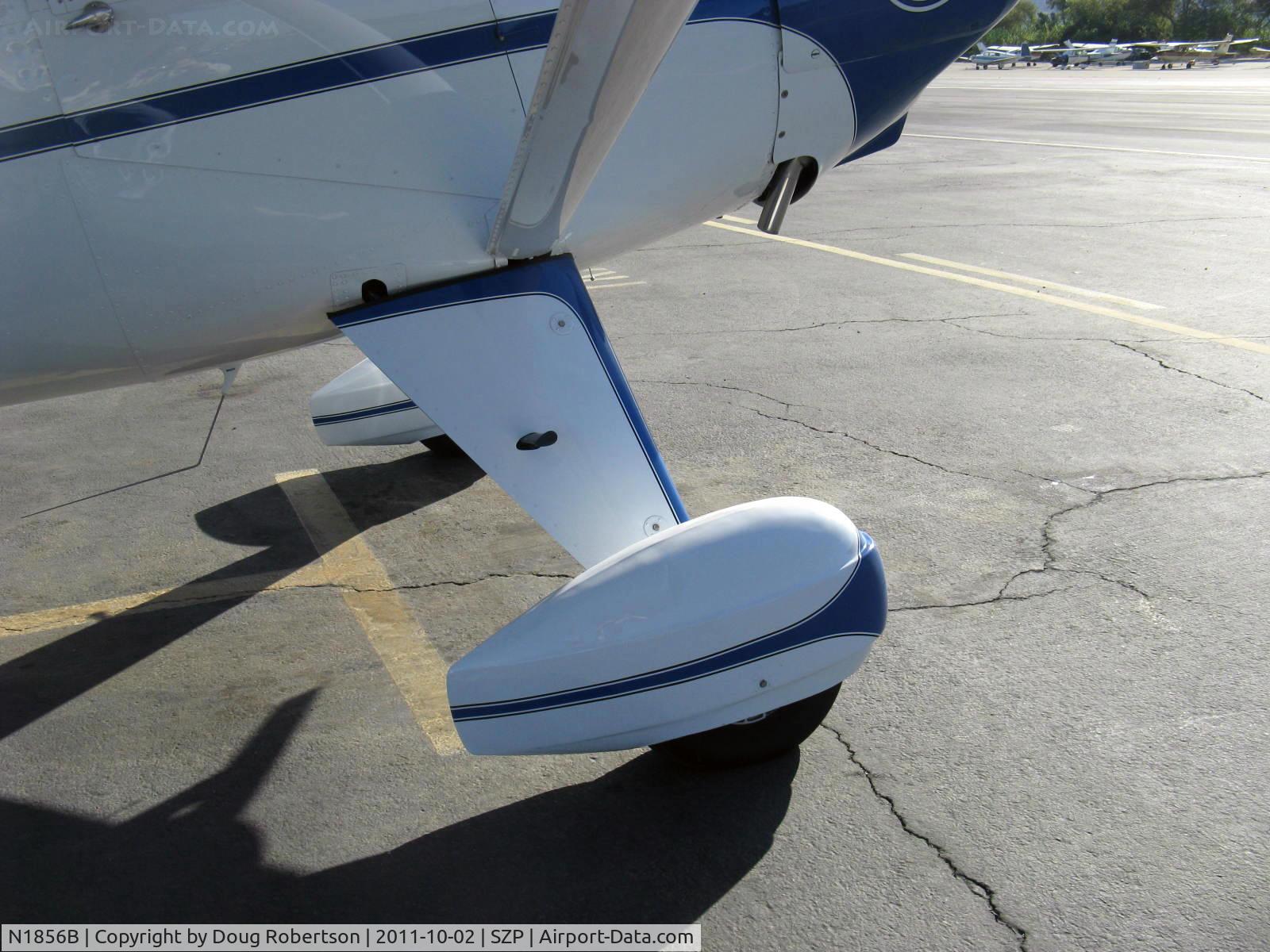 N1856B, Luscombe 8F Silvaire C/N 6283, 1957 Luscombe 8F SILVAIRE, Continental C90 90 Hp, wheel pant standard this model